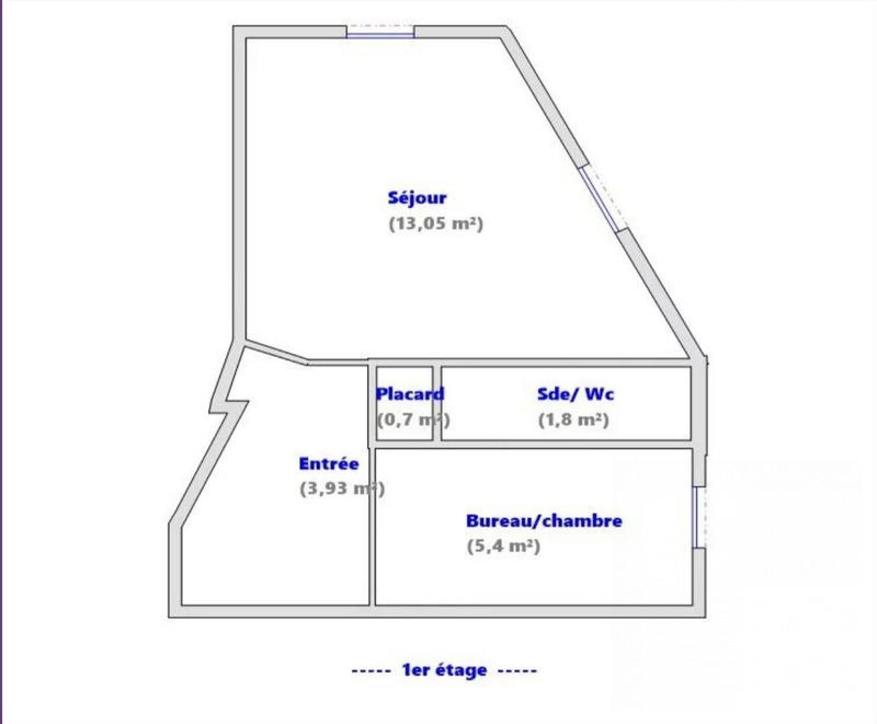 Appartement - 25 m² - 2 pièces