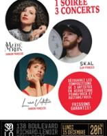 Une Soirée, 3 Concerts  