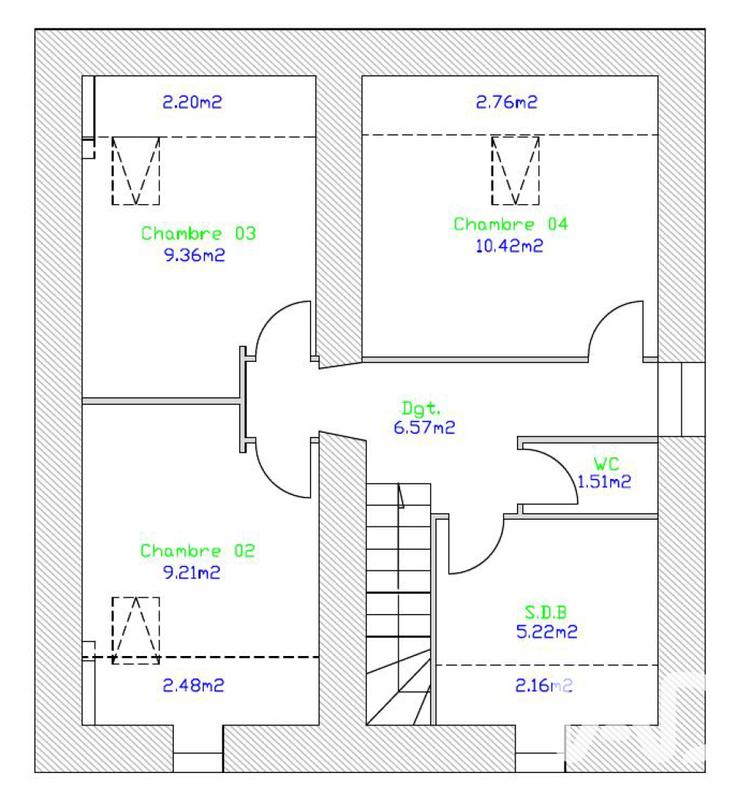 Appartement - 94 m² - 5 pièces