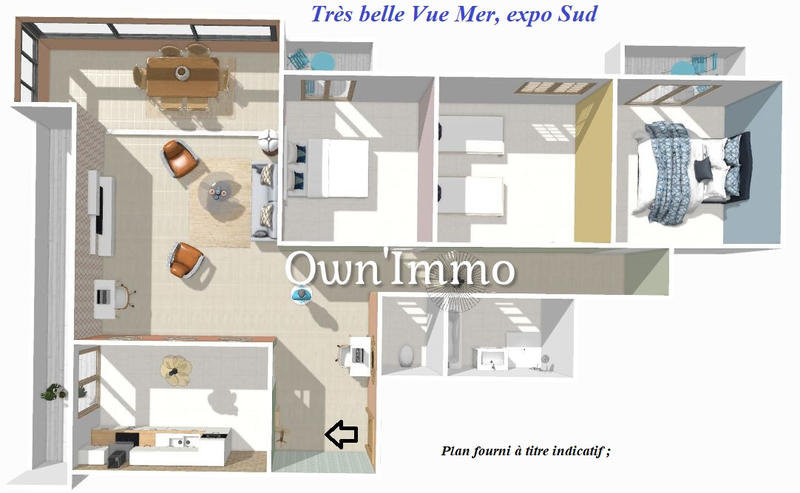 Appartement - 106 m² - 4 pièces