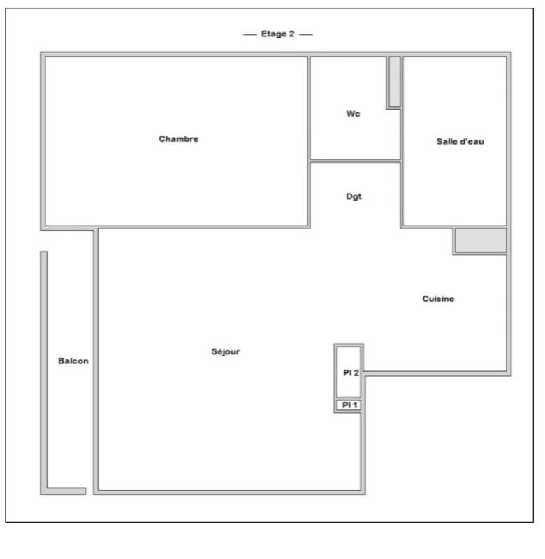 Appartement - 51 m² - 2 pièces
