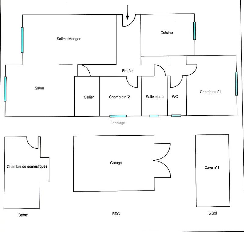 Appartement - 107 m² - 3 pièces