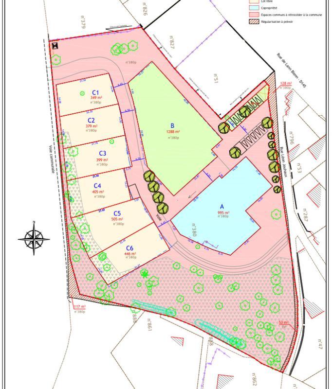 Terrain constructible - 349 m²
