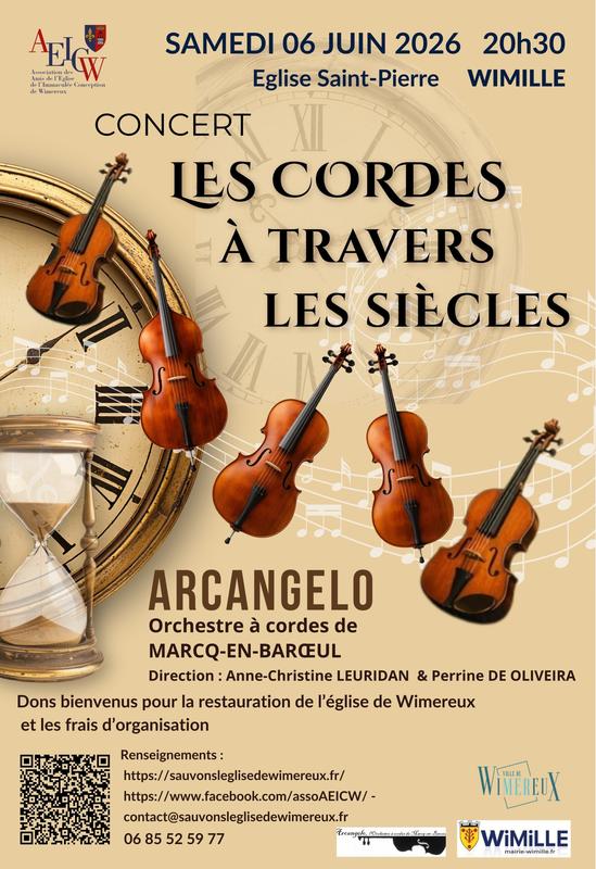 Aeicw : Concert "Les cordes à travers les siècles, par l’Orchestre à cordes de Marcq-en-Baroeul"