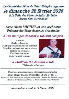 Repas dansant à Saint-Estèphe