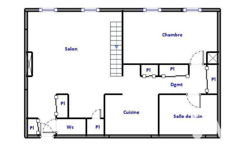 Appartement - 55 m² - 3 pièces