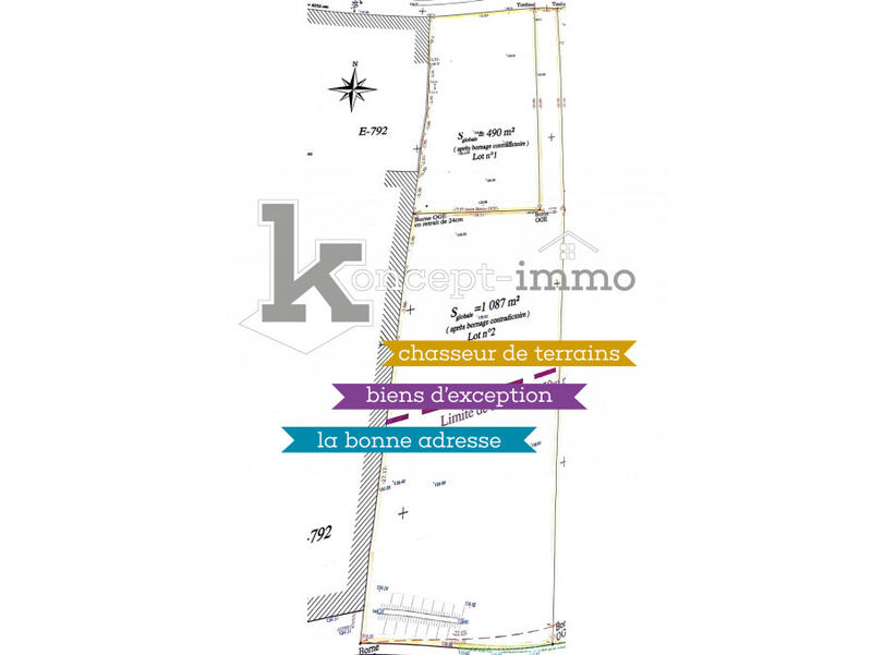 Terrain - 490 m²