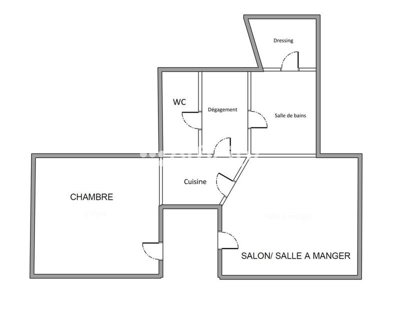 Appartement - 64 m² - 2 pièces