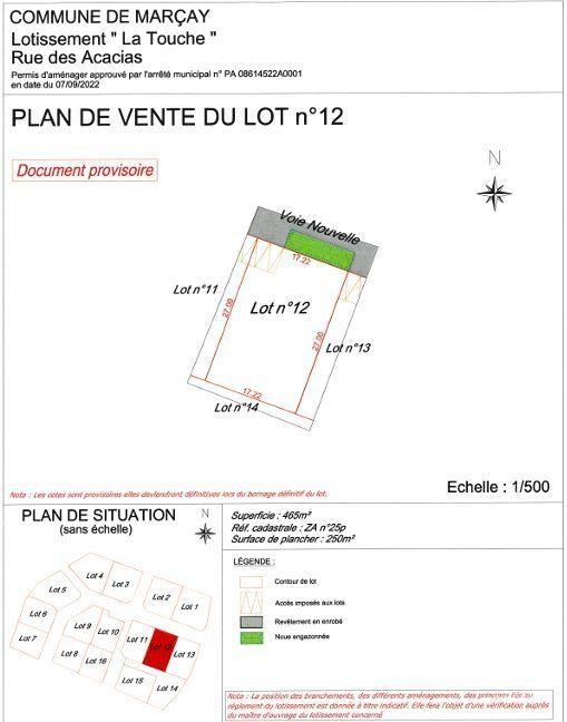 Terrain - 465 m²