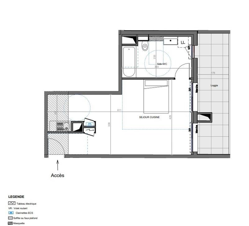 Studio - 38 m² - 1 pièce