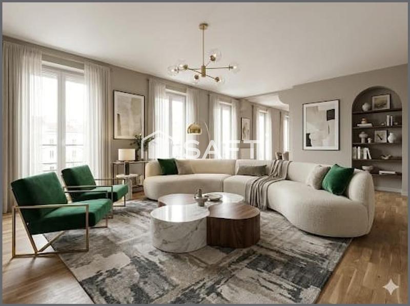 Appartement - 200 m² - 7 pièces