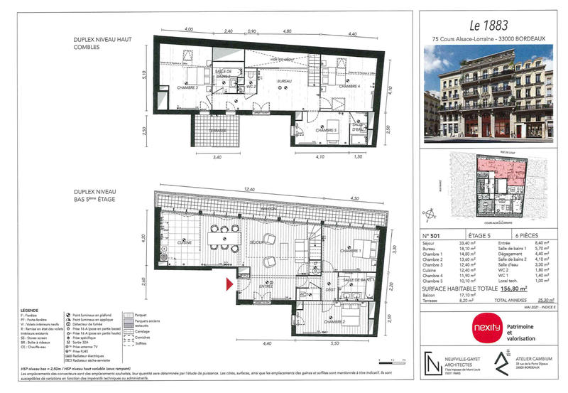 Studio - 157 m² - 6 pièces