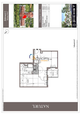 Appartement - 47 m² - 2 pièces