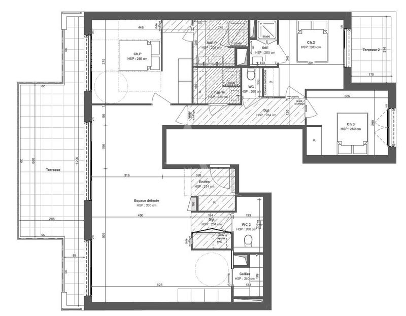 Appartement - 108 m² - 4 pièces