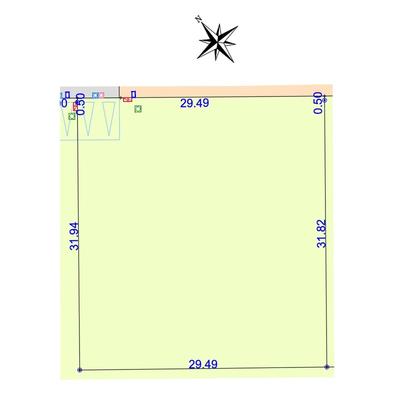 Terrain constructible - 955 m²