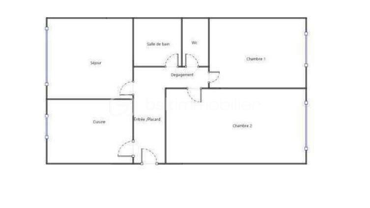 Appartement - 64 m² - 3 pièces