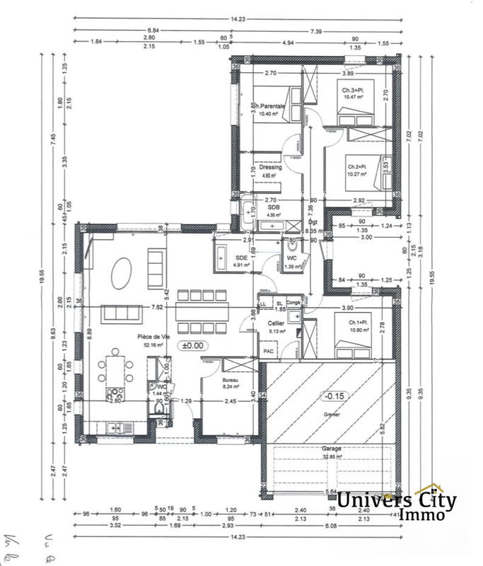 Maison - 133 m² - 6 pièces