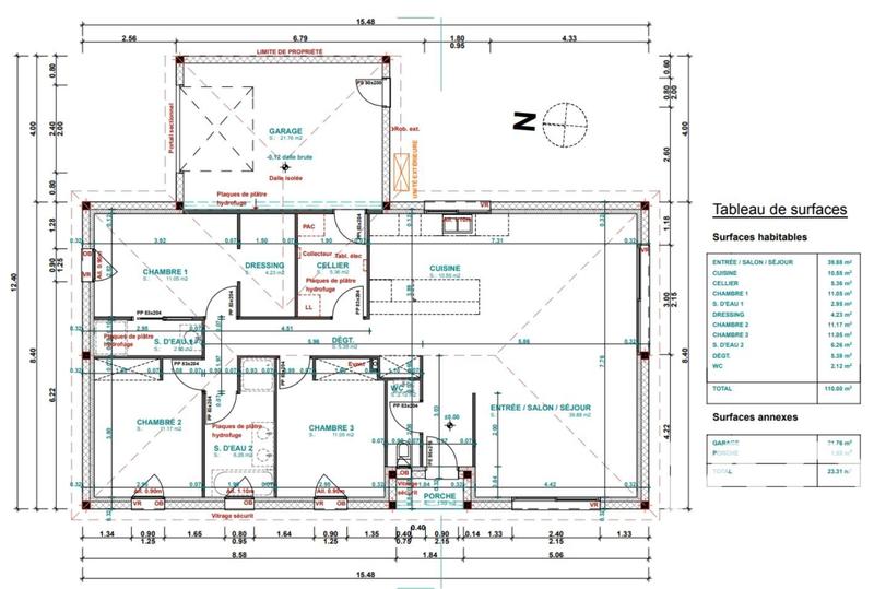 Maison - 110 m² - 4 pièces