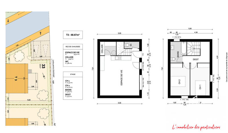 Villa - 69 m² - 3 pièces