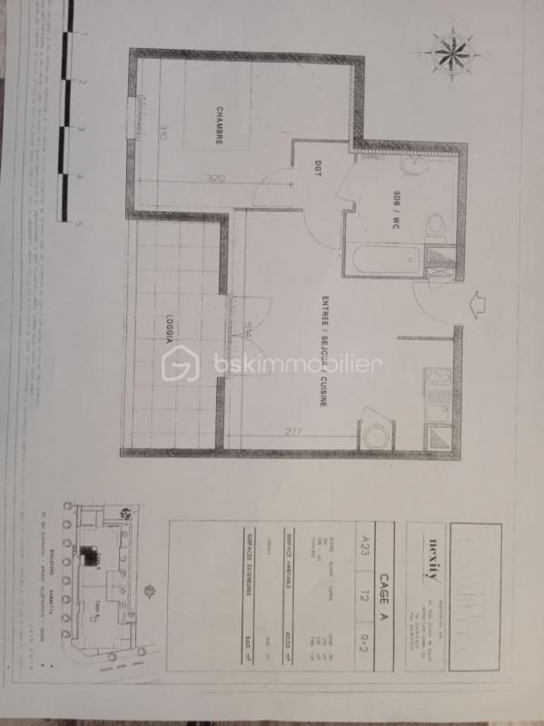 Appartement - 40 m² - 2 pièces