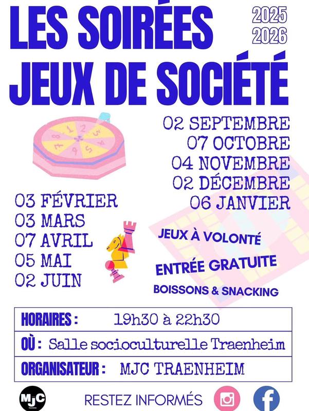 Soirée jeux de société
