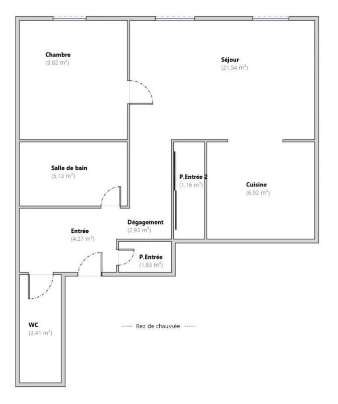 Appartement - 76 m² - 3 pièces