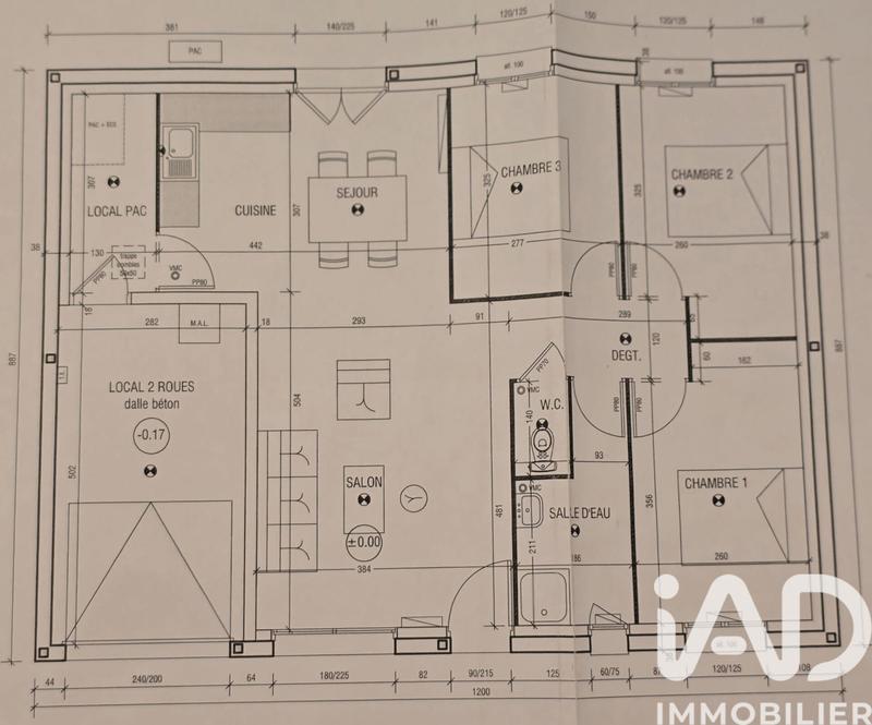 Maison - 75 m² - 4 pièces