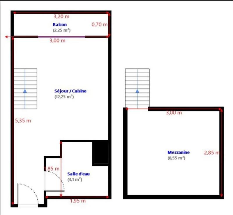 Appartement - 25 m² - 1 pièce