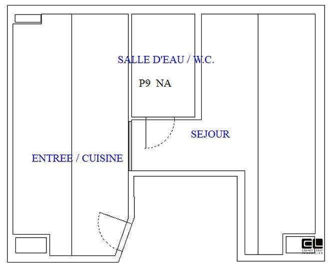 Appartement - 19 m² - 1 pièce