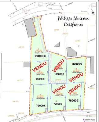 Terrain constructible - 592 m²