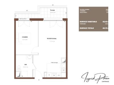 Appartement - 43 m² - 2 pièces