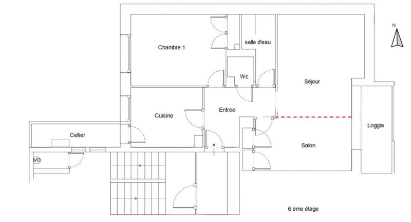 Appartement - 57 m² - 2 pièces