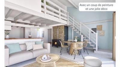 Loft - 65 m² - 2 pièces