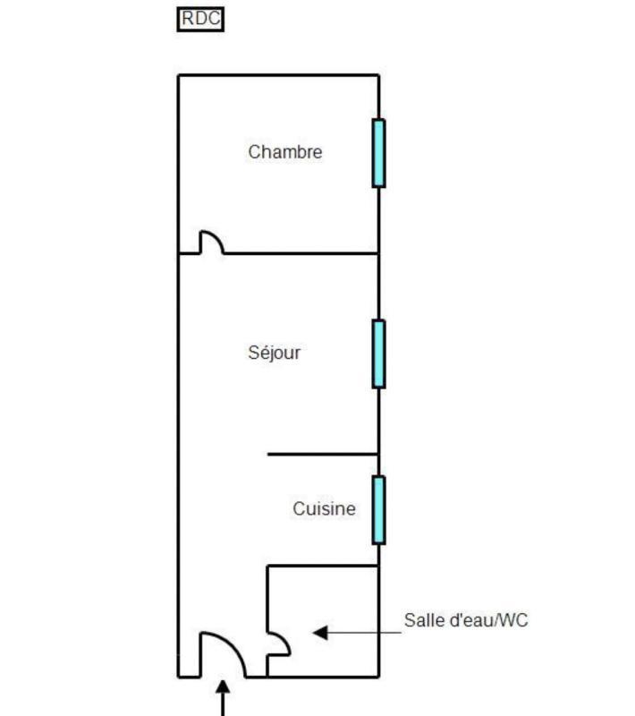 Appartement - 27 m² - 2 pièces