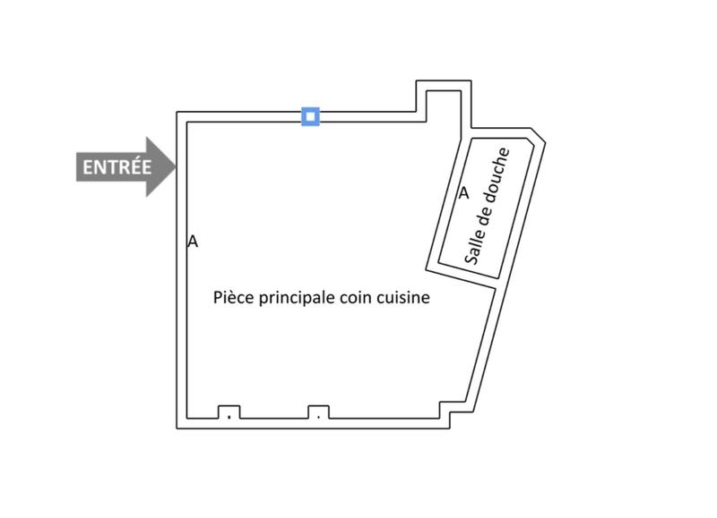 Studio - 19 m² - 1 pièce