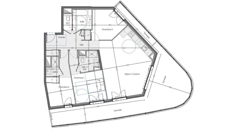 Appartement - 92 m² - 4 pièces