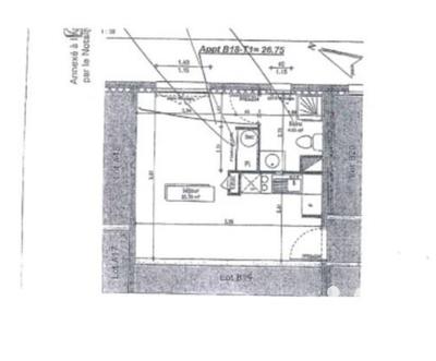 Appartement - 26 m² - 2 pièces