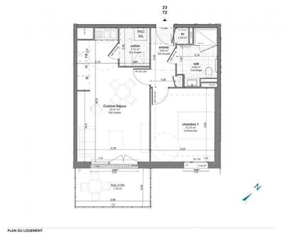 Appartement - 47 m²