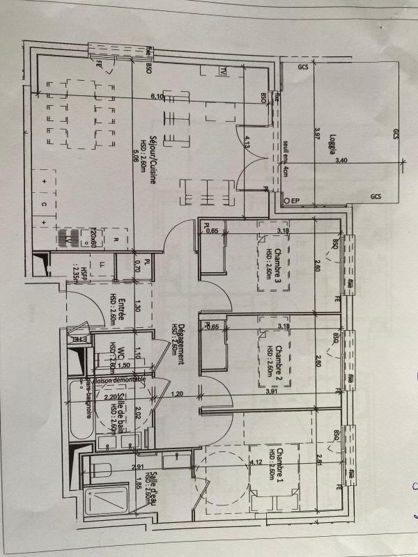 Appartement - 84 m² - 3 pièces