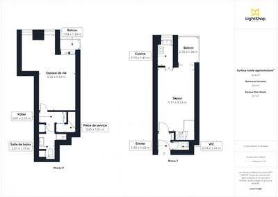 Appartement - 51 m² - 3 pièces
