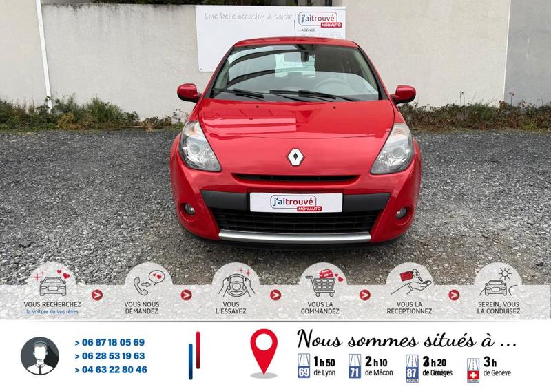 Renault Clio III 1.2i 16v 75Cv Red Color Dynamique Crit'Air 1 *1°Main*175 000Km*Véhicule Sous Garantie*Ct Révision Kit Distribution Ok*Carte Grise Moitié prix (Véhicule plus de 10 ans)*Plus 100 Points Contrôles Effectue*Pneus 4 saisons ("M+S")*Climatisati