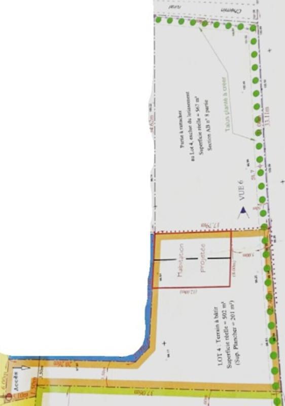 Terrain constructible - 1 062 m²
