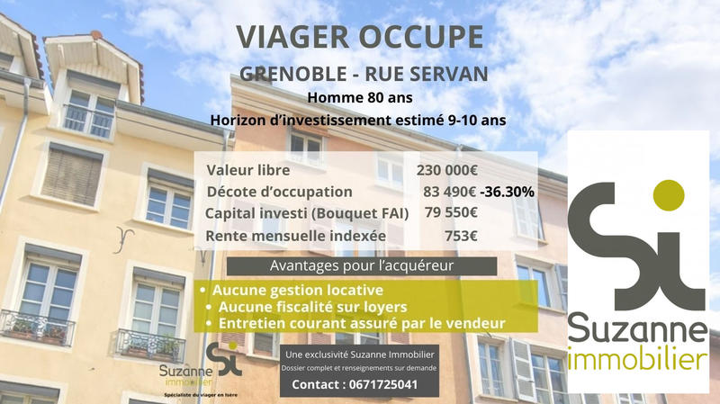 Viager - Appartement - 89 m² - 4 pièces