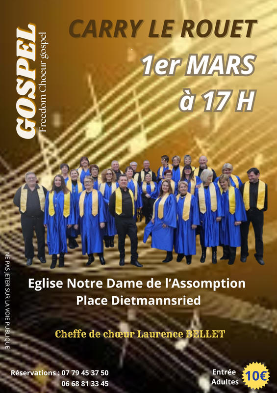 Concert Freedom Choeur Gospel