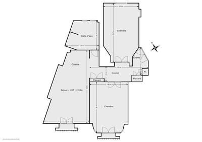 Appartement - 66 m² - 3 pièces