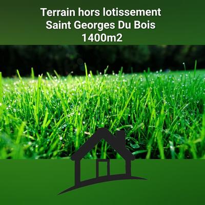 Terrain constructible - 1 400 m²