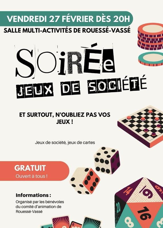 Soirée jeux de société