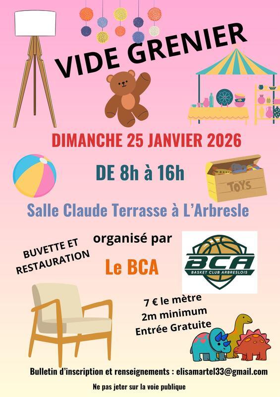 Vide grenier du bca