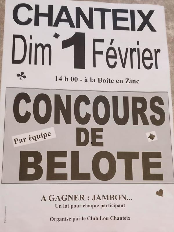 Concours de belote