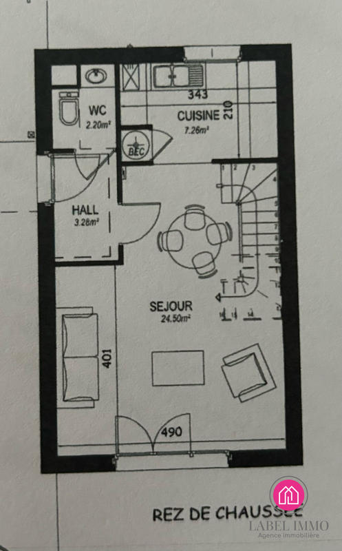 Maison - 67 m² - 3 pièces